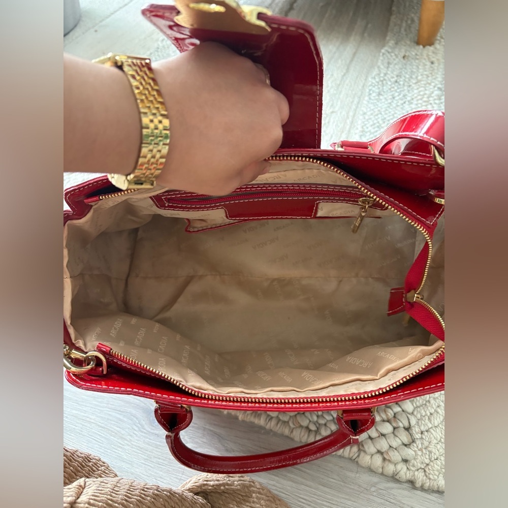 Arcadia gorgeous red handbag/cross body bag - Picture 6 of 13